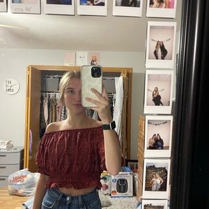 Off the shoulder blouse!!